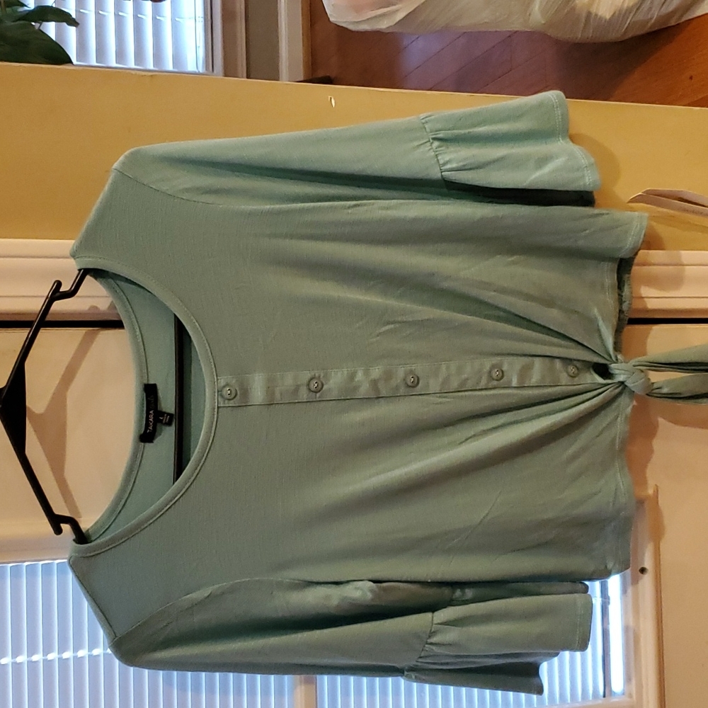 Teal blue blouse